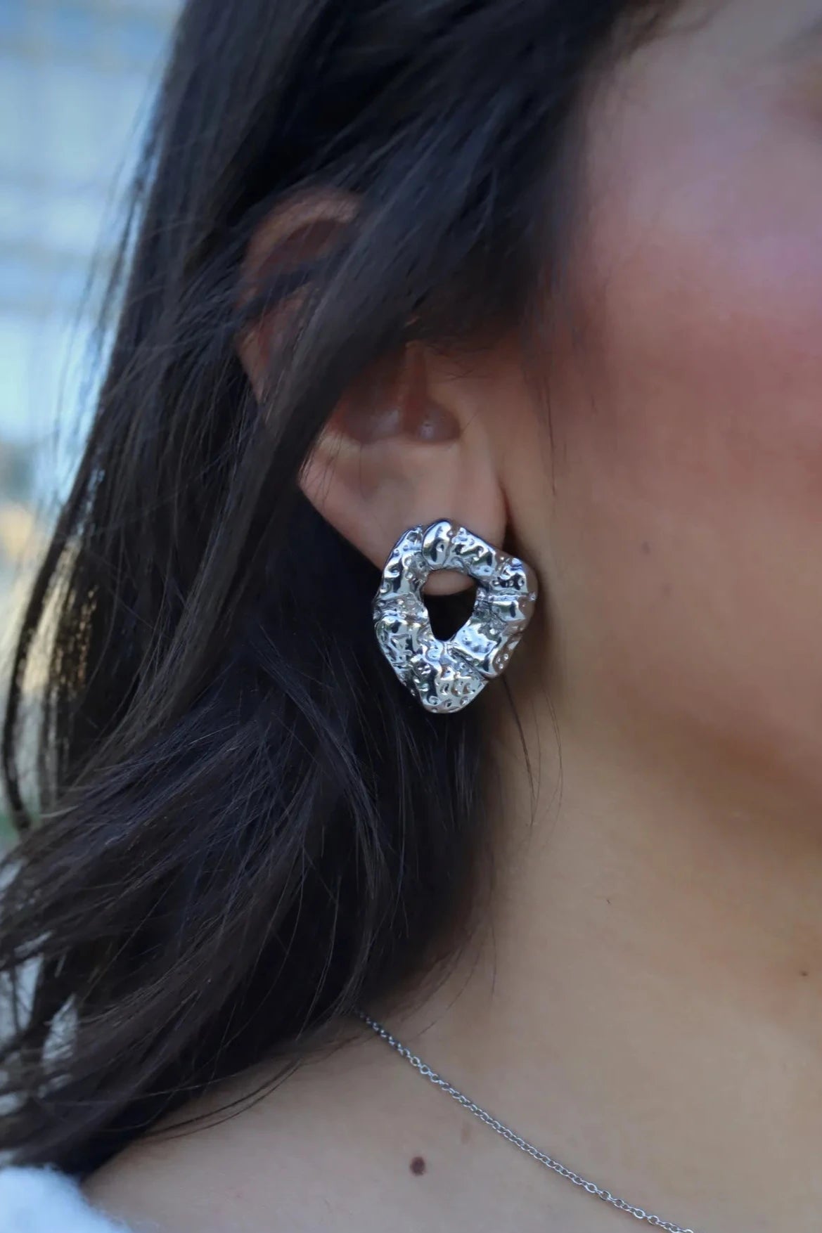 BOUCLE D'OREILLE ZAHA ARGENTÉ