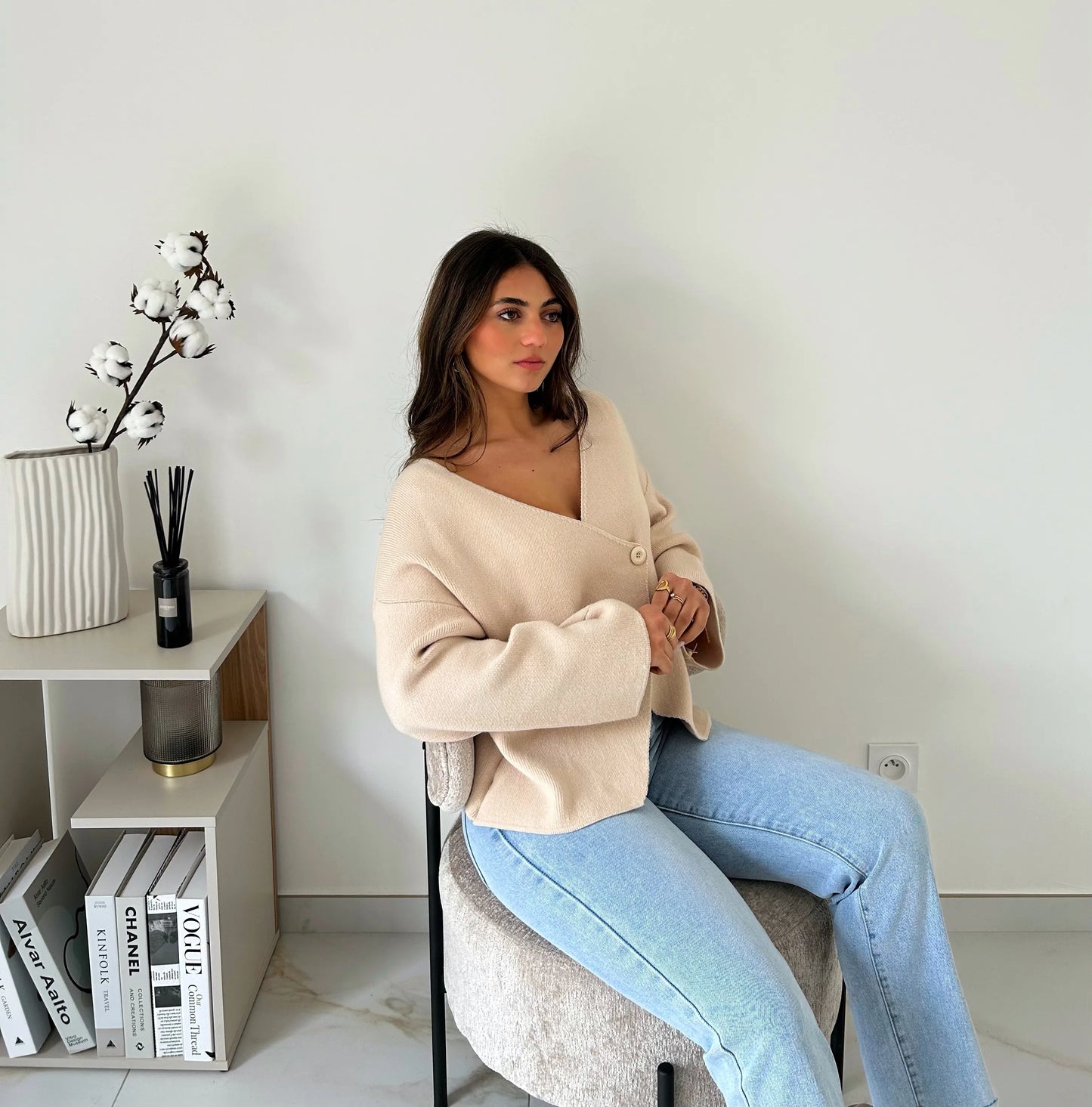 GILET CAMELIA BEIGE