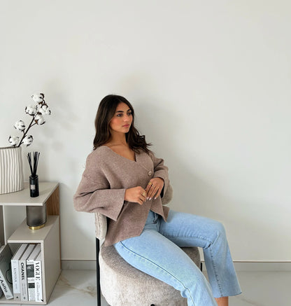GILET CAMELIA TAUPE
