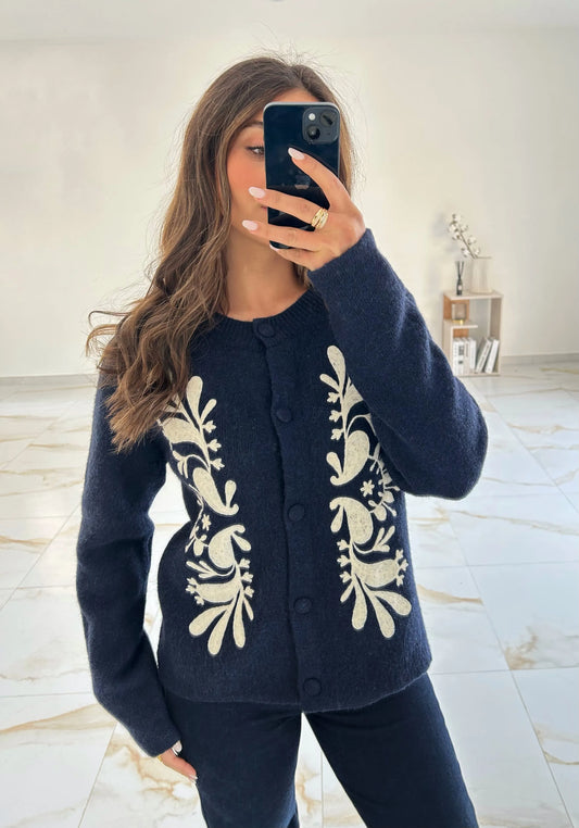 PULL LEONORE BLEU