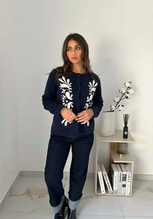 PULL LEONORE BLEU