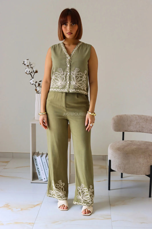 PANTALON LARA VERT