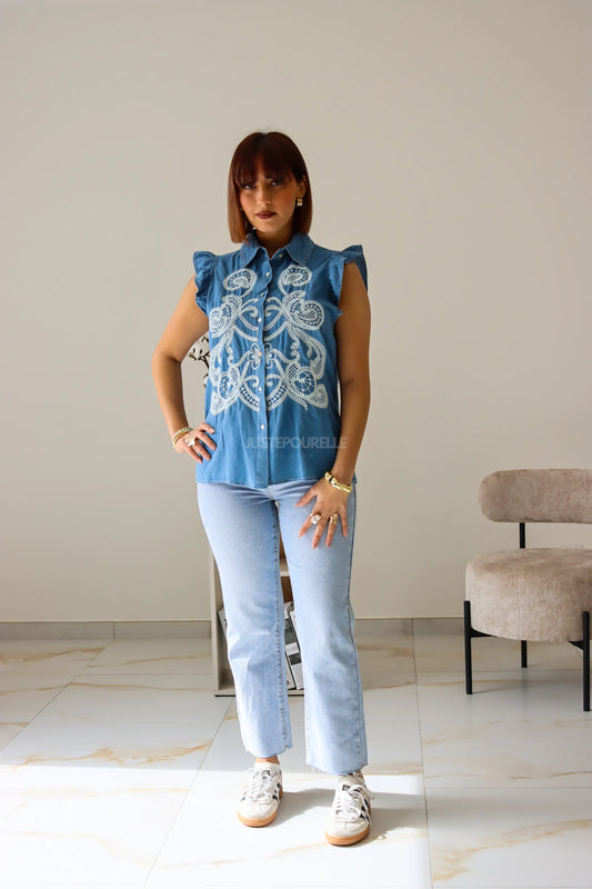 CHEMISE ARIANE BLEU
