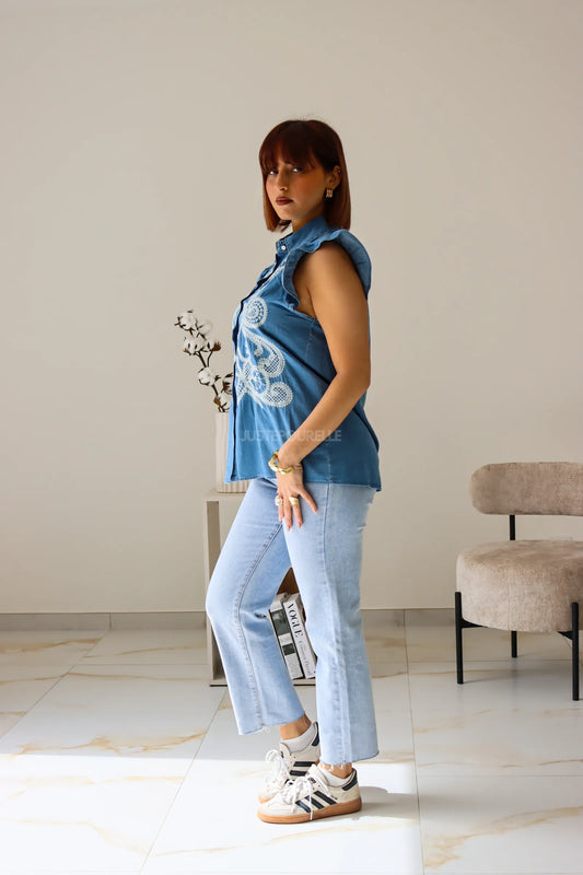 CHEMISE ARIANE BLEU