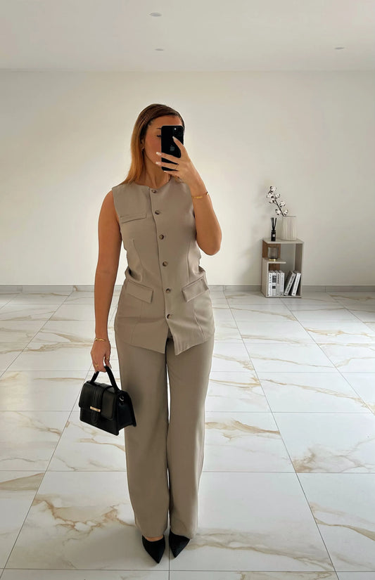 ENSEMBLE JUSTINE TAUPE